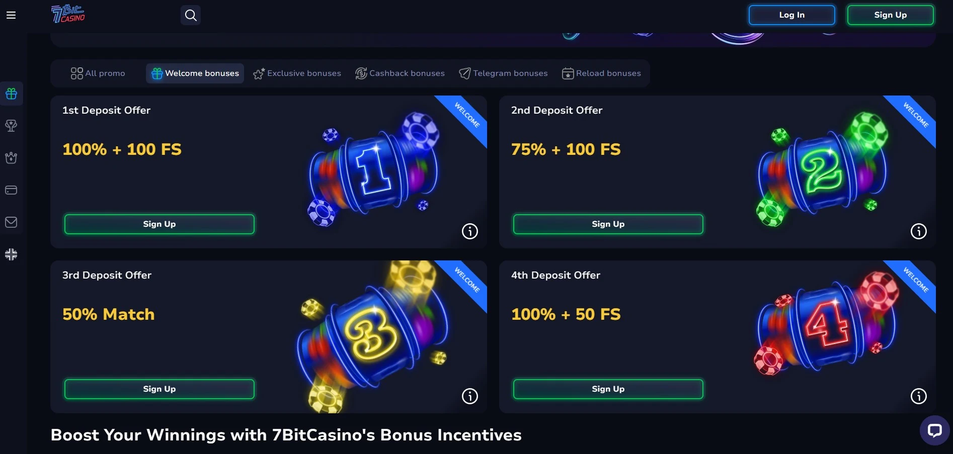 7Bit Casino Promotions image.