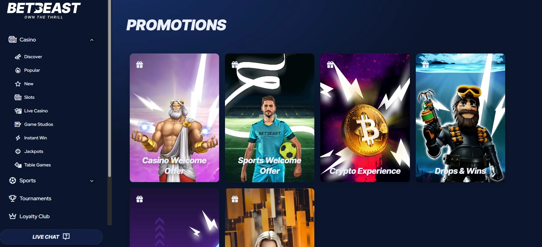 BetBeast Casino Promotions.